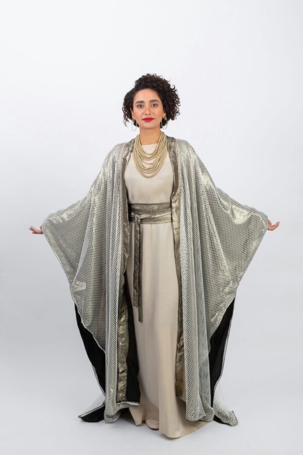 Metallic gold kaftan