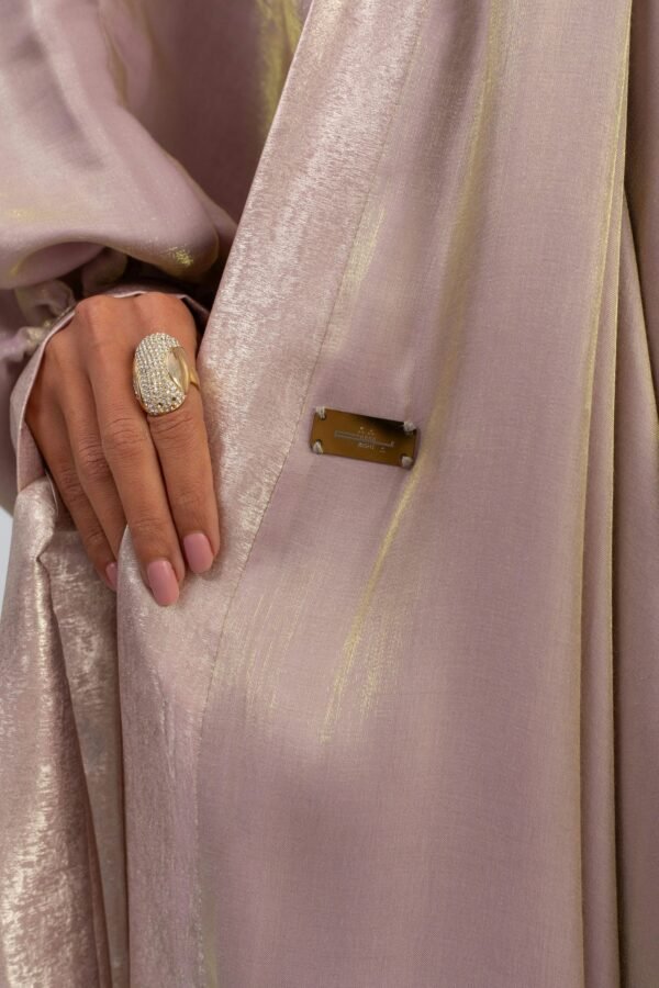 Metallic gold kaftan for glamorous evenings